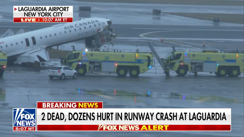 LaGuardia runway crash investigation details air traffic control audio
