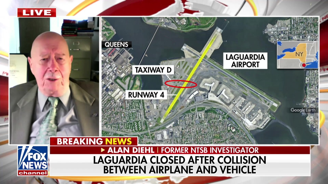 Former NTSB investigator weighs in on LaGuardia plane and vehicle collision