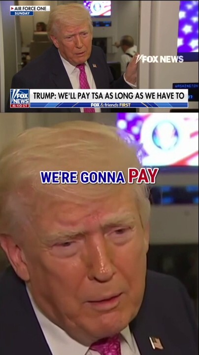 Trump VOWS to pay TSA agents ‘for as long as we have to’