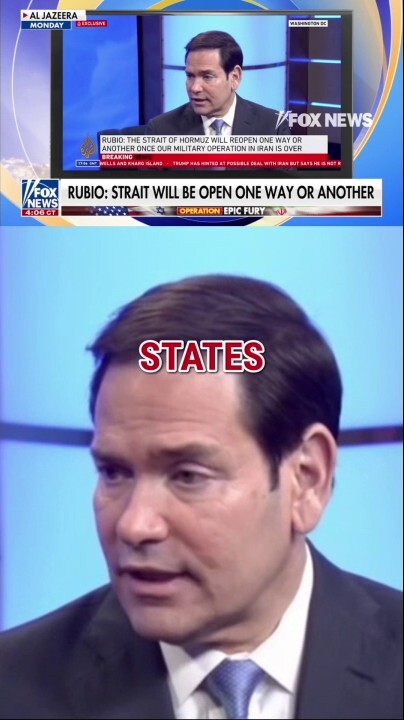 Rubio: Strait of Hormuz will be open ‘one way or another’