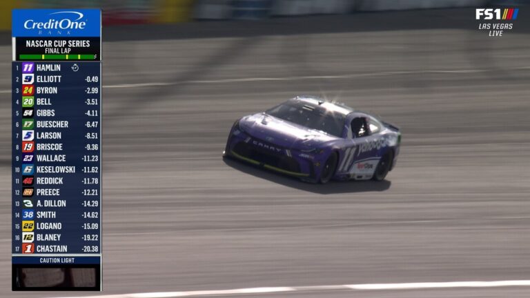 FINAL LAPS: Denny Hamlin takes checkered flag at Las Vegas, his 61st all-time win | NASCAR on FOX