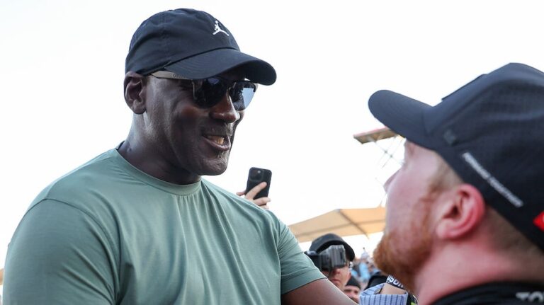 Michael Jordan's NASCAR driver makes history with 3rd straight win to start 2026 season