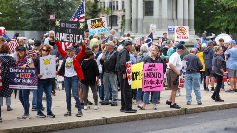 'No Kings’ protesters debut rewrite of ‘America the Beautiful’ verse to include 'thy immigrant'