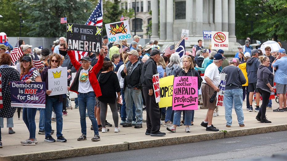 'No Kings’ protesters debut rewrite of ‘America the Beautiful’ verse to include 'thy immigrant'