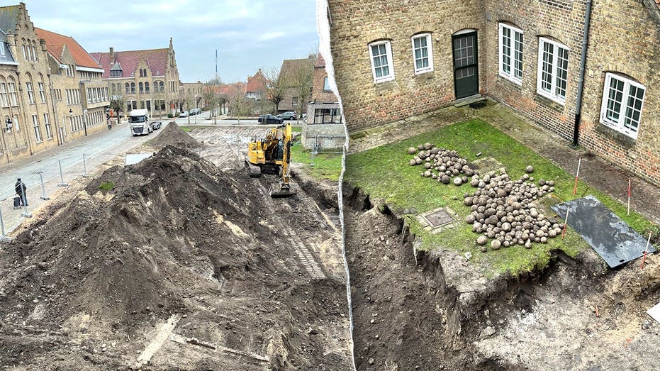 'Highly unusual' cannonball cache found at construction site in coastal city may be world's first