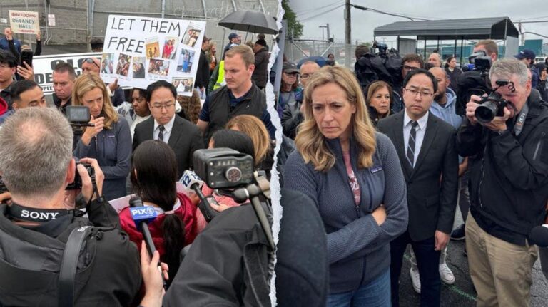 New Jersey governor, Democratic senator spend Memorial Day protesting ICE facility