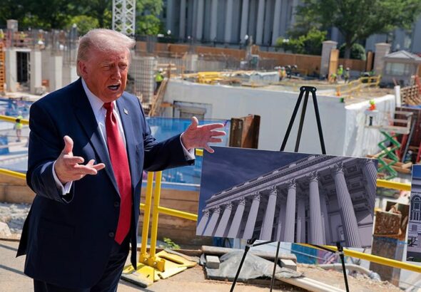 Trump warns judge against sacrificing national security by blocking White House ballroom, drone base