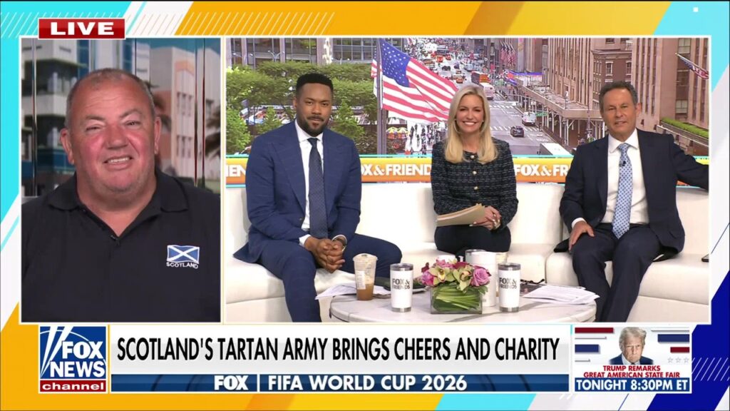 Scotland's Tartan Army marches through US cities, bringing cheers and charity