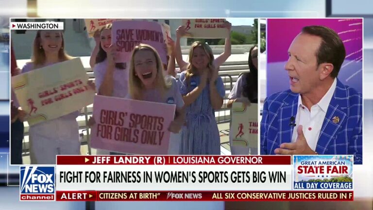 Louisiana’s governor praises Supreme Court’s ruling on women’s sports