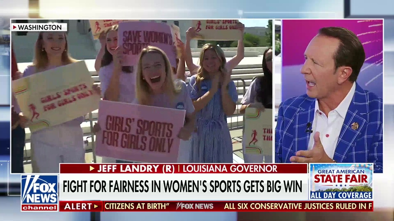 Louisiana’s governor praises Supreme Court’s ruling on women’s sports