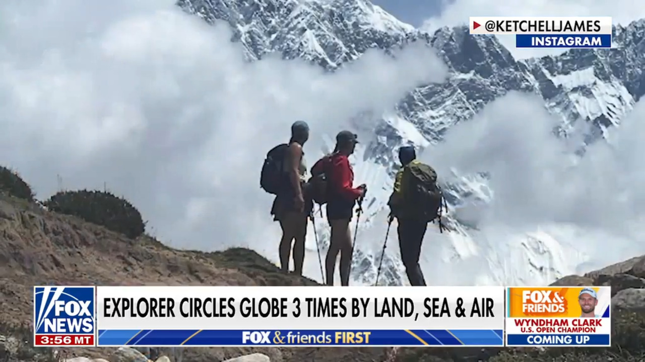 Explorer James Ketchell circles globe 3 times by land, sea and air